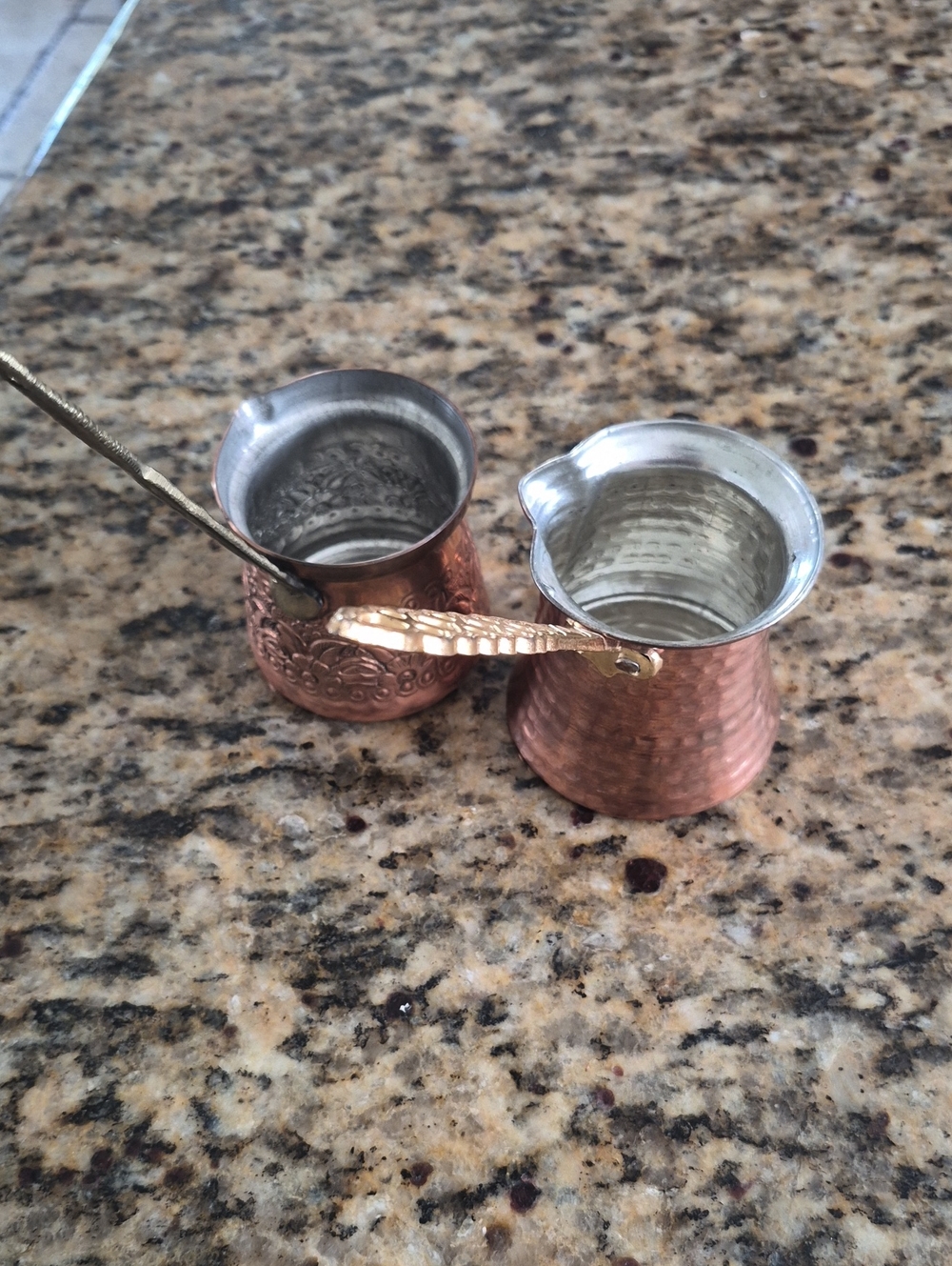 Handcrafted Copper Turkish Coffee Pots - Copper Finish